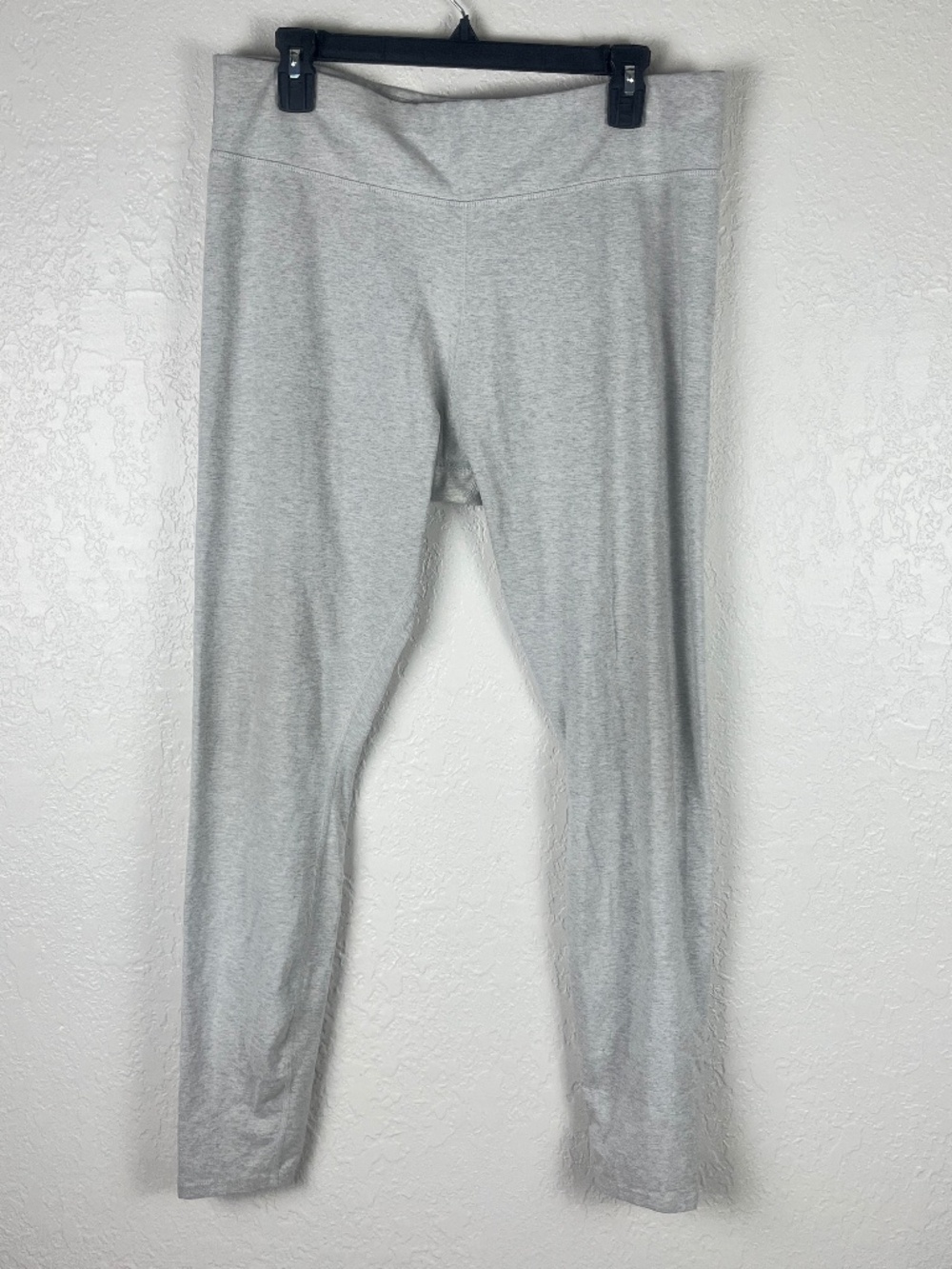 Pact Women’s Athletic Leggings Pants Sz XL Wide Waistband Ankle Solid Gray